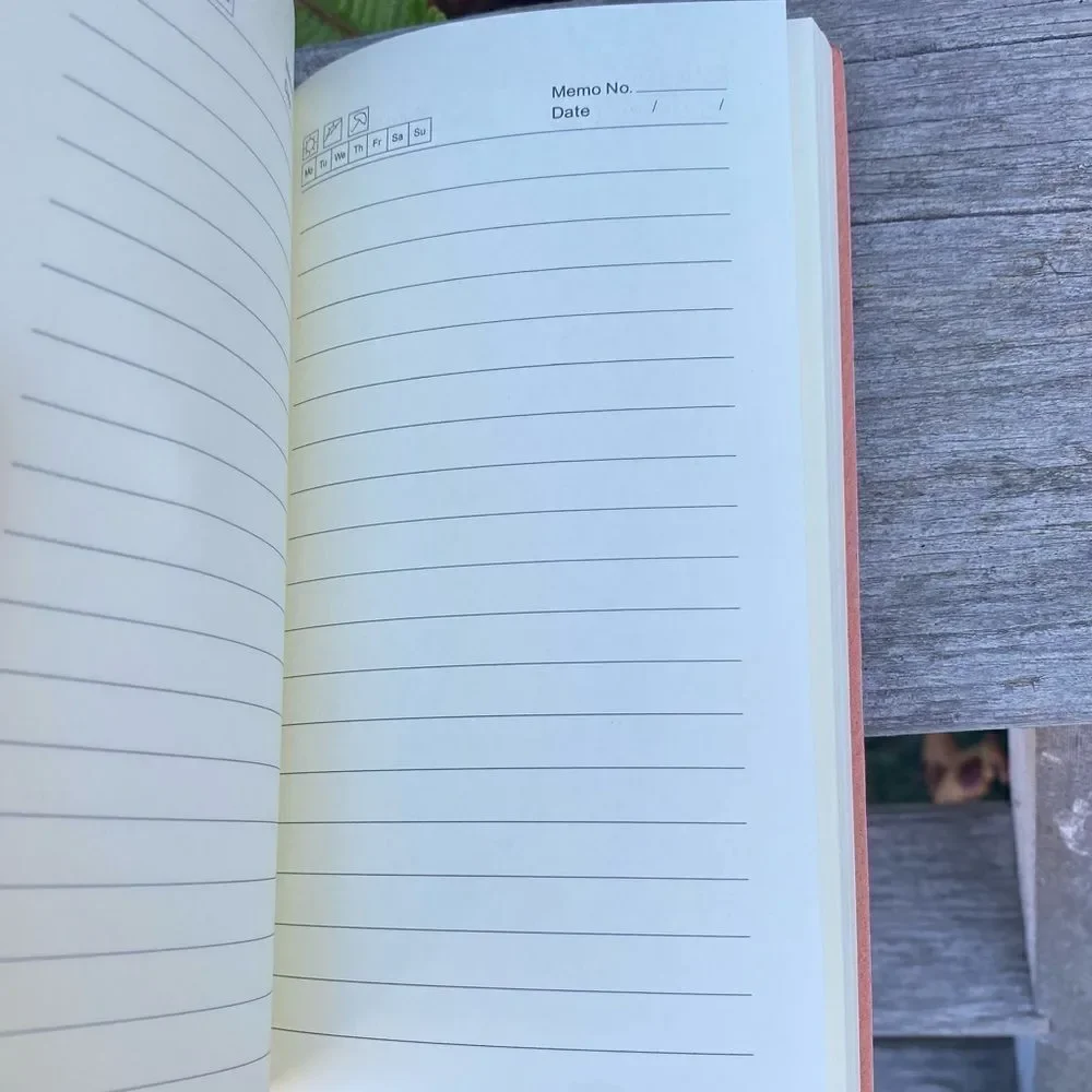 New Handmade Laser Engraved Pink Notebook/Daily Planner & Bamboo Pen Designer